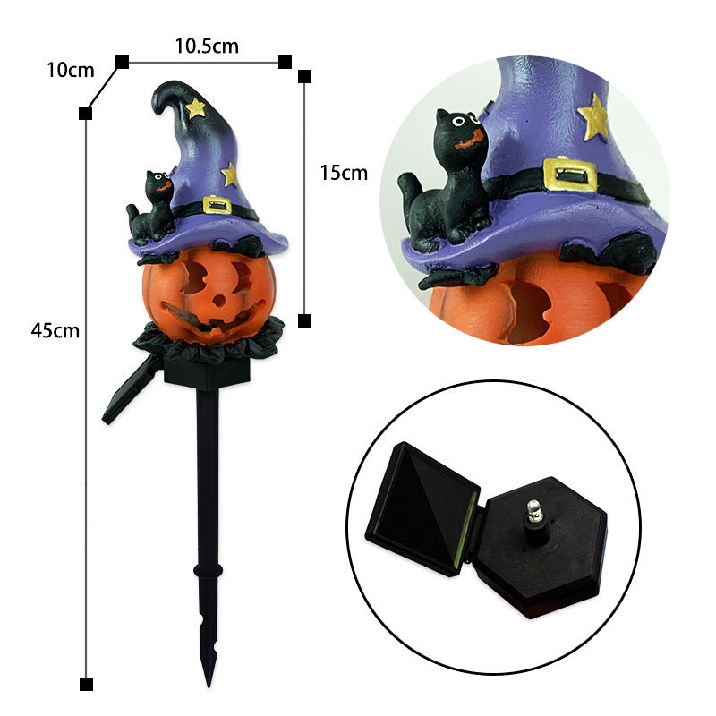 Spellbound Pumpkin Halloween Solar Light