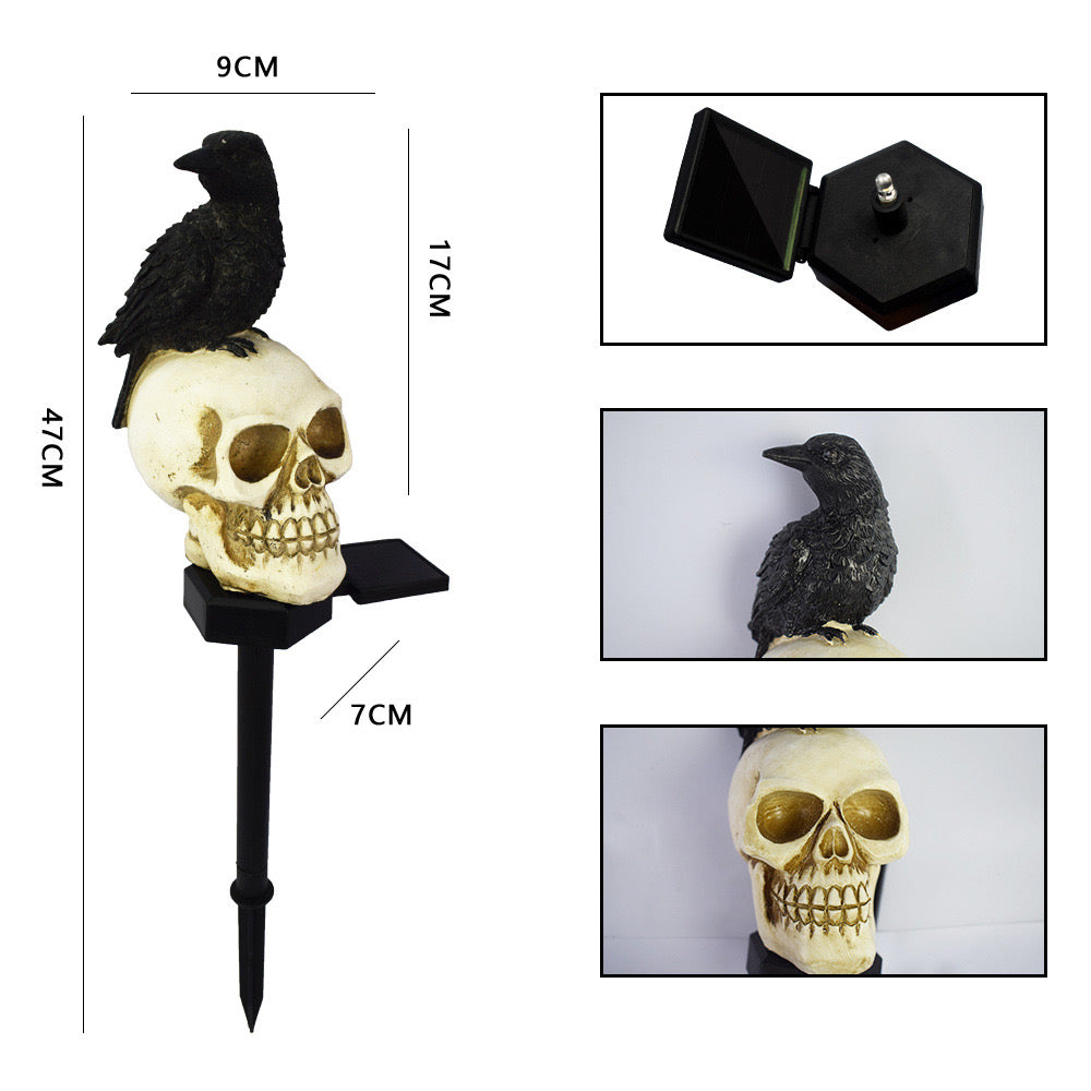 Raven Solar Light Halloween Solar Light