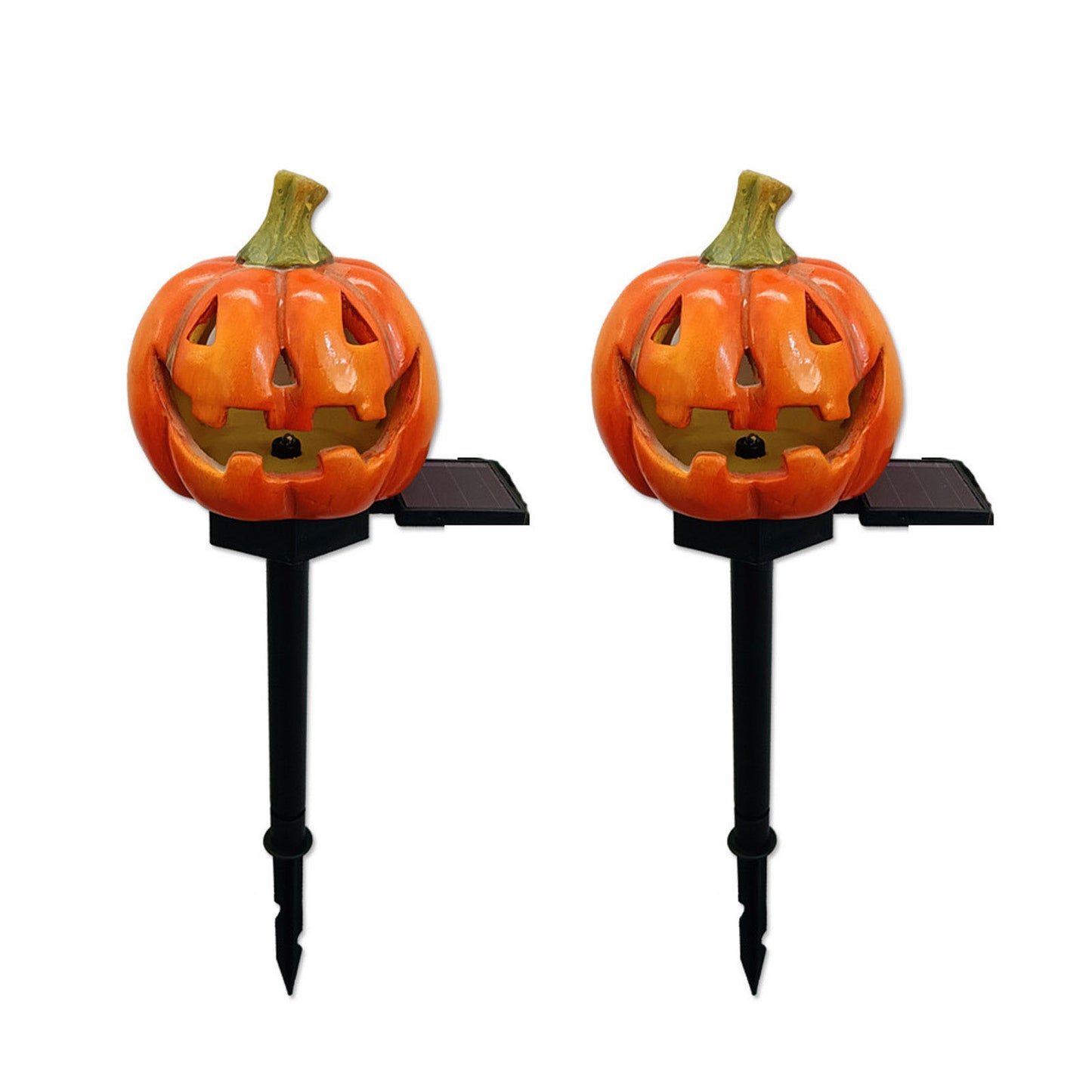 Classic Pumpkin Halloween Solar Light